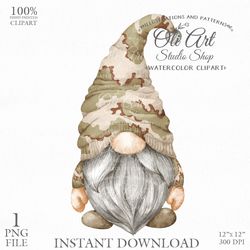 Military Gnome Clip Art. Gnome PNG. Army. Gnome Images. Gnomes Graphics. Gnome Digital Download.