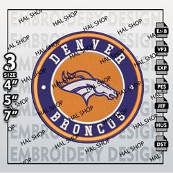 NFL Denver Broncos Machine Embroidery, Embroidery Files, NFL Denver Broncos Embroidery,NFL Denver logo embroidery design