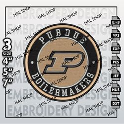NCAA Purdue Boilermakers Embroidery Designs, NCAA Logo Embroidery Files, Purdue Boilermakers Machine Embroidery Design