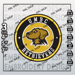 NCAA UMBC Retrievers Embroidery Designs, NCAA UMBC Retrievers Logo Embroidery Files, Machine Embroidery Designs