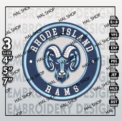 NCAA Rhode Island Rams Embroidery Designs, NCAA Rhode Island Rams Logo Embroidery Files, Machine Embroidery Designs