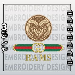 NCAA Colorado State Rams Embroidery Files, NCAA Gucci Colorado State Rams Embroidery Design, NCAA Machine Embroider