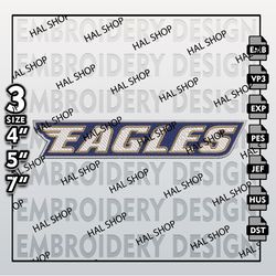 Georgia Southern Eagles Embroidery Files, NCAA Logo Embroidery Designs, NCAA Eagles Machine Embroidery Designs, 3 size.