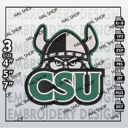 Cleveland State Vikings Embroidery Designs, NCAA Vikings Machine Embroidery Files, NCAA Embroidery Files.