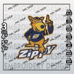 North Akron Zips Embroidery File, 3 Sizes, 6 Formats, NCAA Machine Embroidery Design, NCAA Akron Zips , NCAA Teams
