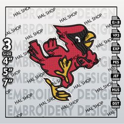 North Ball State Cardinals Embroidery File, 3 Sizes, 6 Formats, NCAA Machine Embroidery Design, NCAA Ball State