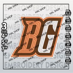 North Bowling Green Falcons Embroidery File, Machine Embroidery Files in 3 Sizes for Sport Lovers, NCAA Instand Download
