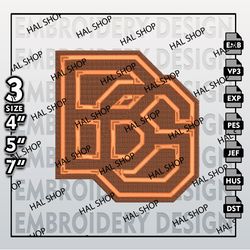 North Bowling Green Falcons Embroidery File, Machine Embroidery Files in 3 Sizes for Sport Lovers, NCAA Logo Bowling