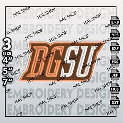 North Bowling Green Falcons Embroidery File, Machine Embroidery Files in 3 Sizes for Sport Lovers, NCAA Teams Bowling