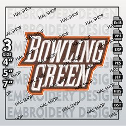 North Bowling Green Falcons Embroidery File, 3 Sizes, 6 Formats, NCAA Machine Embroidery Design, NCAA Teams Bowling.