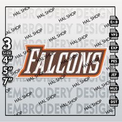 North Bowling Green Falcons Embroidery File, 3 Sizes, 6 Formats, NCAA Machine Embroidery Design, NCAA Teams Bowling