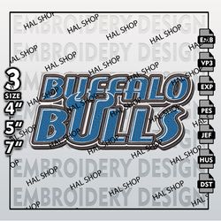 NCAA Buffalo Bulls Embroidery File, 3 Sizes, 6 Formats, NCAA Machine Embroidery Design, NCAA Teams Buffalo Bulls
