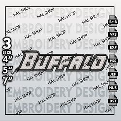 NCAA Buffalo Bulls Embroidery File, 3 Sizes, 6 Formats, NCAA Machine Embroidery Design, NCAA Teams Buffalo Bulls.