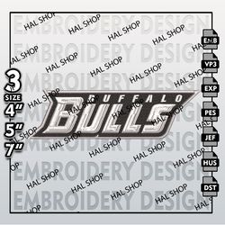 NCAA Buffalo Bulls Embroidery File, 3 Sizes, 6 Formats, NCAA Machine Embroidery Design, NCAA Logo Buffalo Bulls.Logo