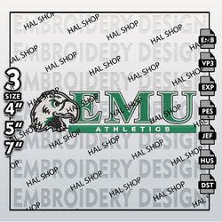 NCAA Eastern Michigan Eagles Machine Embroidery Design, NCAA Eastern Logo, Embroidery File, 3 size, Instand Download.