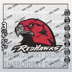 NCAA Miami RedHawks Embroidery File, 3 Sizes, 6 Formats, NCAA Machine Embroidery Design, NCAA Logo, NCAA Teams