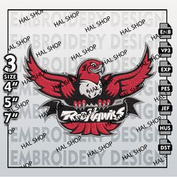 NCAA Miami OH RedHawks Embroidery File, 3 Sizes, 6 Formats, NCAA Machine Embroidery Design, NCAA Logo RedHawks