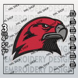 NCAA Miami RedHawks Embroidery File, 3 Sizes, 6 Formats, NCAA Machine Embroidery Design, NCAA Logo, NCAA RedHawks.