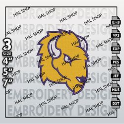 NCAA Lipscomb Bisons Logo Embroidery Design, Machine Embroidery Files in 3 Sizes for Sport Lovers, NCAA Lipscomb Teams.