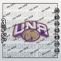 NCAA North Alabama Lions Embroidery File, 3 Sizes, 6 Formats, NCAA Machine Embroidery Design, NCAA Alabama Lions