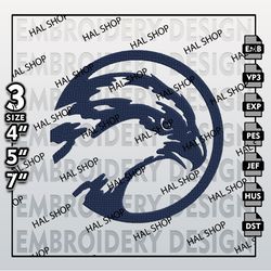 NCAA North Florida Ospreys Embroidery File, NCAA Florida Osprey Logo, 3 Sizes 6 Formats, NCAA Machine Embroidery Design.