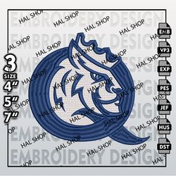 NCAA Queens University Royals Embroidery File, NCAA Logo, 3 Sizes 6 Formats, NCAA Machine Embroidery Design.