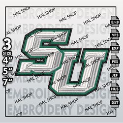 NCAA Stetson Hatters Embroidery File, NCAA Stetson Logo, 3 Sizes 6 Formats, NCAA Machine Embroidery Design