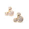Very Beautiful Gold Tone Crystal Earrings New Stud Earings 0