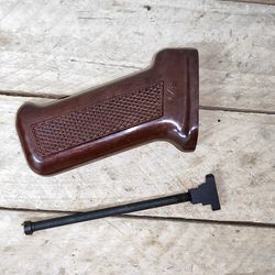 rare soviet bakelite grip with connecting screw and nut ussr, original