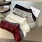 Women Summer Thin Striped Angola Red Pile-up Socks Soft Comfortable Casual Stacked Socks for School New Trendy Ankle