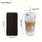 Ribbed Glass Tumblers With Lids And Straw Large Capacity Coffee Cup For Iced Americano Juice Coke B 5