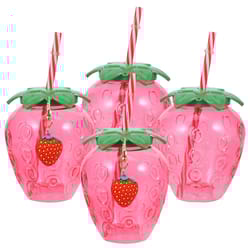 cold drinking tumbler glassware cups strawberry water bottle juice glass coffee glass for kids