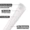 Braided Insulated White Self Closed Cable Sleeve Loom Split Wrap Wire Organizer 2