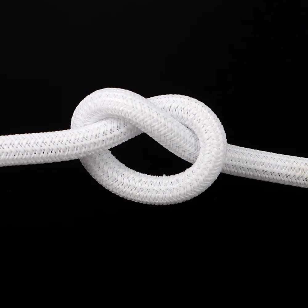 Braided Insulated White Self Closed Cable Sleeve Loom Split Wrap Wire Organizer 5