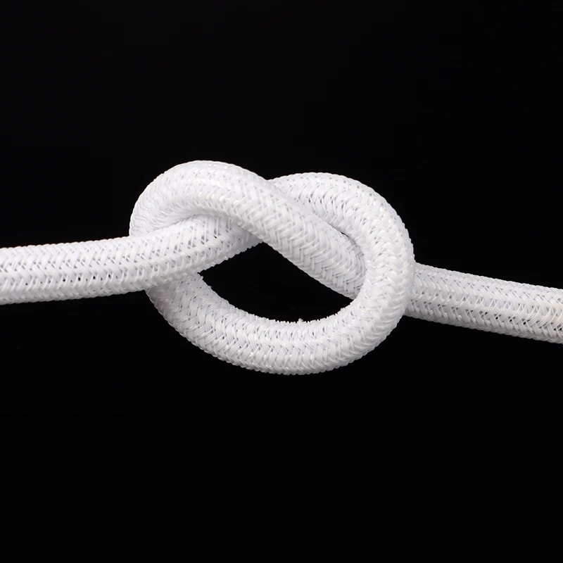 Braided Insulated White Self Closed Cable Sleeve Loom Split Wrap Wire Organizer 5