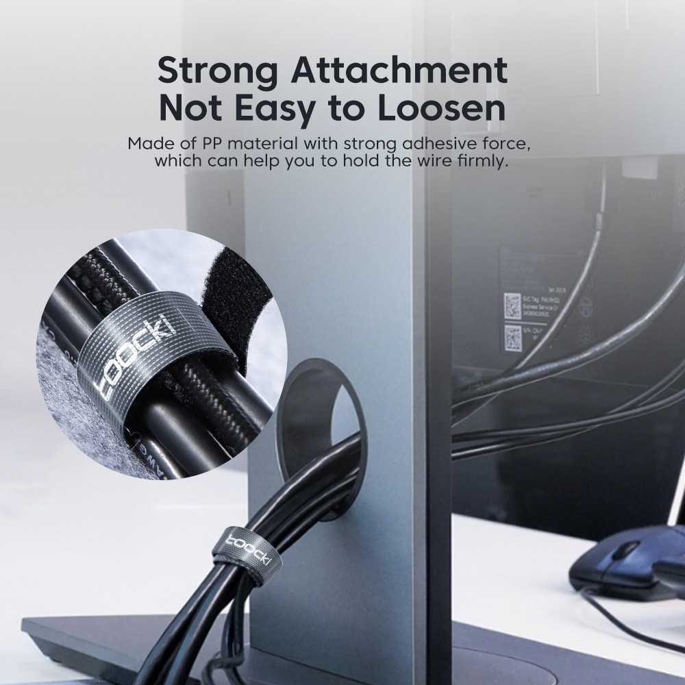 Cable Organizer Winder 5m Wire Cord Management Under Desk Free Cut Organizer 2