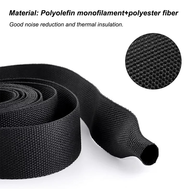High Density Insulation Cable Sleeve Heat Shrink Braided Wire Protection Wrap Organizer 4