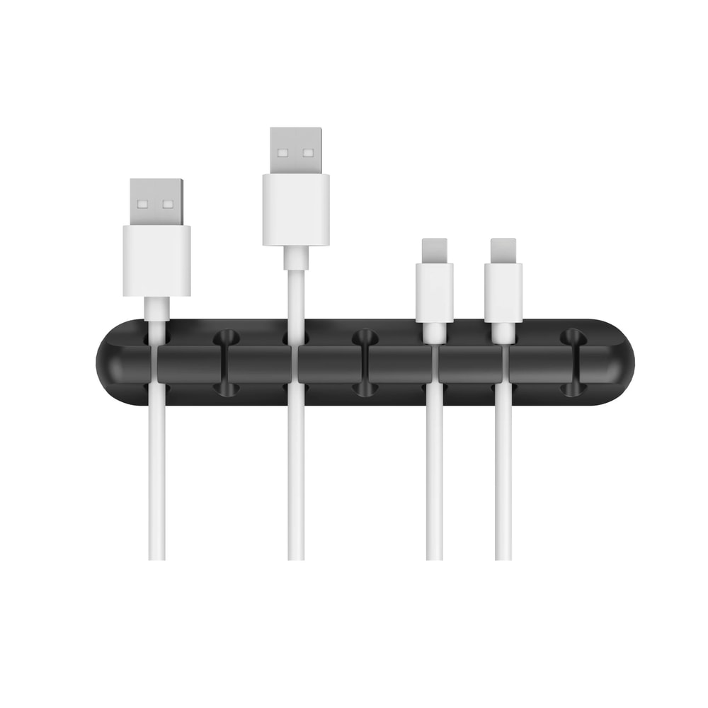 Silicone Cable Cord Organizer USB Cable Winder Self Adhesive Management Clips For Mouse Keyboard He 7