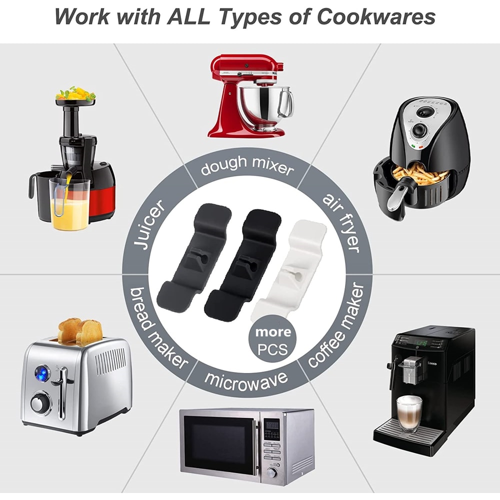 Cable Holder Clip Cord Organizer For Kitchen Appliances Mixer Blender Coffee Maker Air Fryer Storag 5