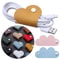 PU Leather Data Cable Organizer Multifunctional Heartshaped Clip Hub Phone Data Storage Winding Cli 2