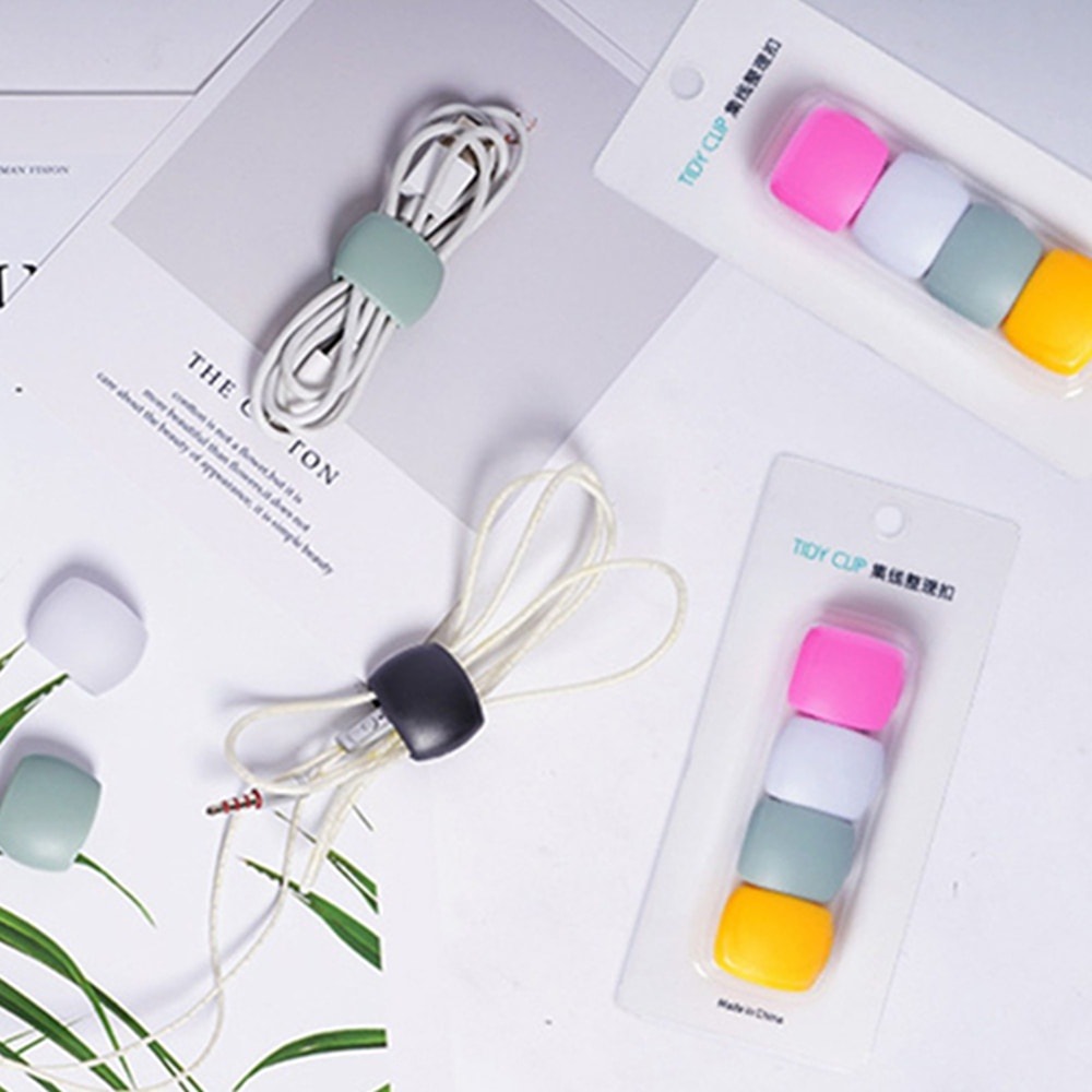 Earphone Charging Cables Storage Buckle Data Cord Clip Decoration Travel Charge Cable Protectors Or