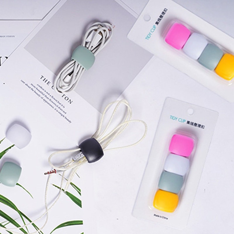 Earphone Charging Cables Storage Buckle Data Cord Clip Decoration Travel Charge Cable Protectors Or
