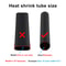 Dual Wall Insulated Heat Shrink Tubing Waterproof Adhesive Black Shrinkable Tube 5
