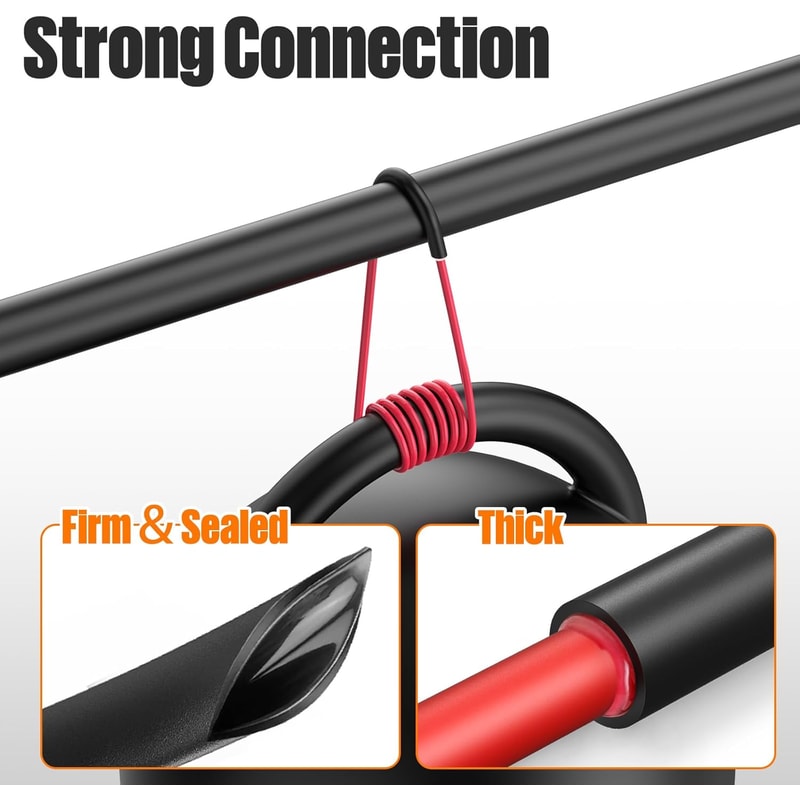 Dual Wall Insulated Heat Shrink Tubing Waterproof Adhesive Black Shrinkable Tube 3