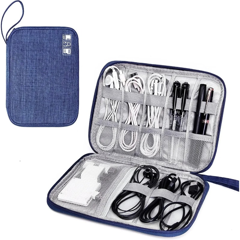 Digital Travel Packing Cube Space Saving Mobile Hard Drive Bag Multifunctional Data Cable Storage S 7