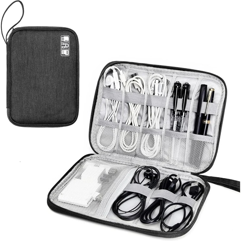 Digital Travel Packing Cube Space Saving Mobile Hard Drive Bag Multifunctional Data Cable Storage S 6