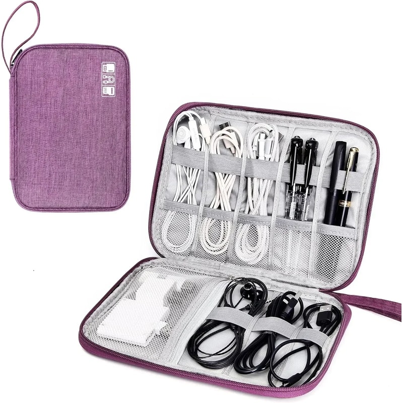 Digital Travel Packing Cube Space Saving Mobile Hard Drive Bag Multifunctional Data Cable Storage S 8