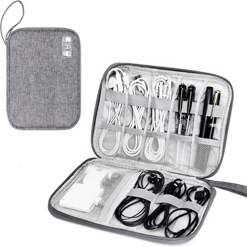 Digital Travel Packing Cube Space Saving Mobile Hard Drive Bag Multifunctional Data Cable Storage S 9