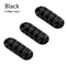 Round Silicone USB Cable Clip Organizer Desk Tidy Charger Cord Clips Adhesive Wire Clamp Management 6