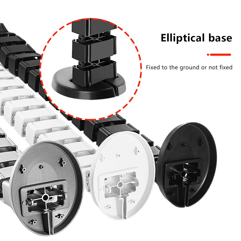 Workplace Snake Wire Design Cable Spinal Cord Wrapper Under Desk Cable Defense Pipe 5